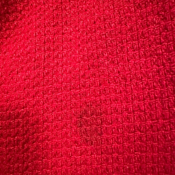 Women’s Tulle Red Pea Coat - Picture 6 of 6